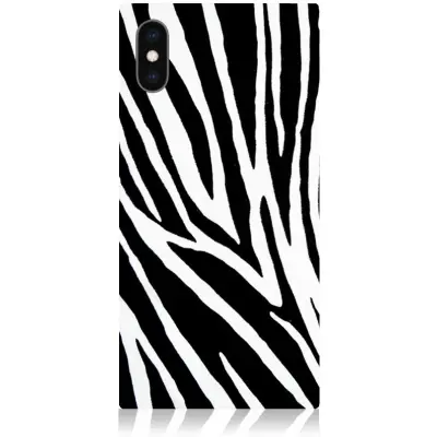 iDecoz Square Case - Animal Print (iPhone X/Xs) - Zebra