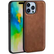 Trolsk Leather Back Cover (iPhone 16 Pro) - Brun