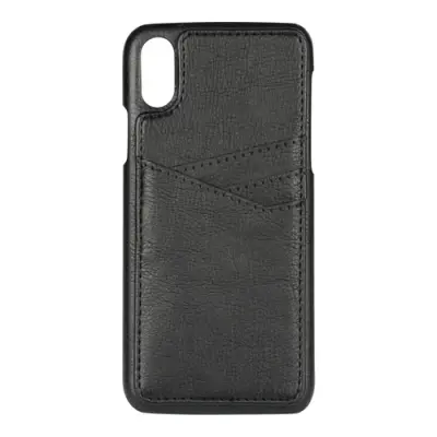 Essentials PU Triple Card Cover till iPhone XS / X - Svart