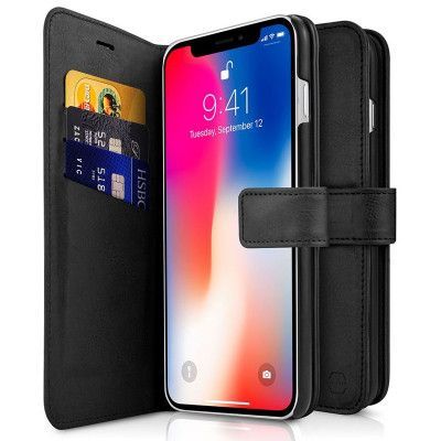 ITSKINS Magnetic plånboksväska till  iPhone XS / X - Svart