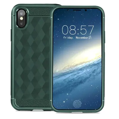 IVSO Geometric Hexagon Skal till iPhone XS / X - Grön
