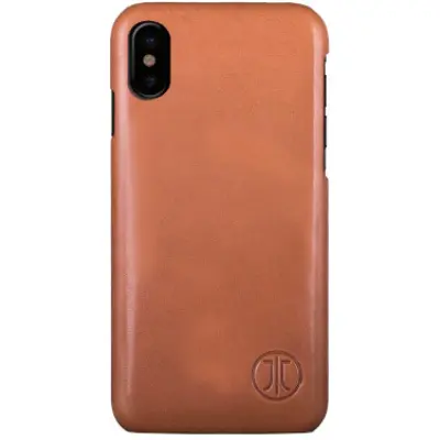 JT Berlin Leather Cover Pure Style (iPhone X/Xs) - Brun