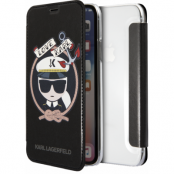 Karl Lagerfeld Sailor Flip Cover (iPhone X/Xs)