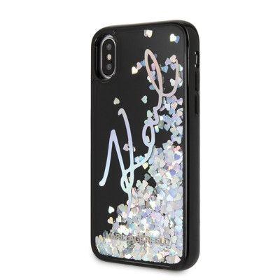 Karl Lagerfeld Signature Liquid Sequins (iPhone X/Xs)