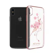 Kingxbar Skal Med Swarovski Stenar till iPhone XS / X - Flower Hairpin