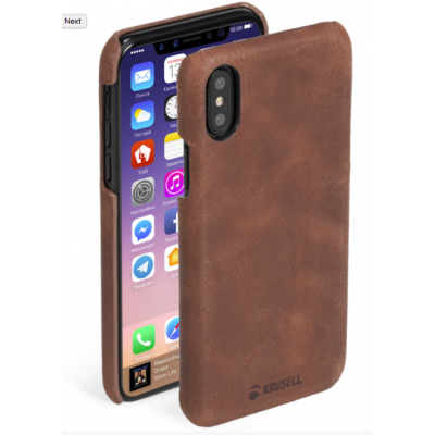 Krusell Sunne Cover (iPhone X/Xs) - Brun