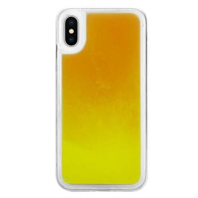 Liquid Neon Sand skal till iPhone X - Orange