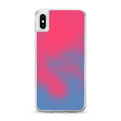 Liquid Neon Sand baksidesskal till iPhone XS/X - Rosa
