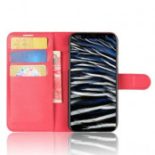 Litchi Plånboksfodral till iPhone XS / X - Röd