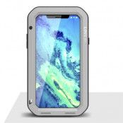 LoveMei Extreme med Hybrid Skal till iPhone XS / X - Silver