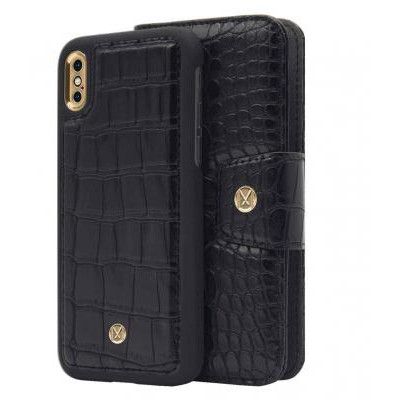 Marvêlle N°301 Plånboksfodral iPhone X/XS - BLACK CROCO