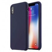 Melkco Aqua Silicone Case iPhone X/XS - Mörk Blå