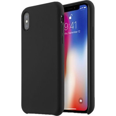 Melkco Aqua Silicone Skal Apple iPhone X/XS - Svart