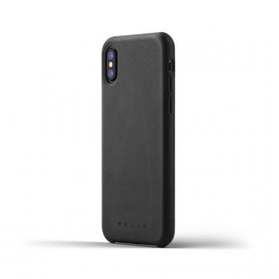 Mujjo läderfodral för iPhone XS / X - Svart