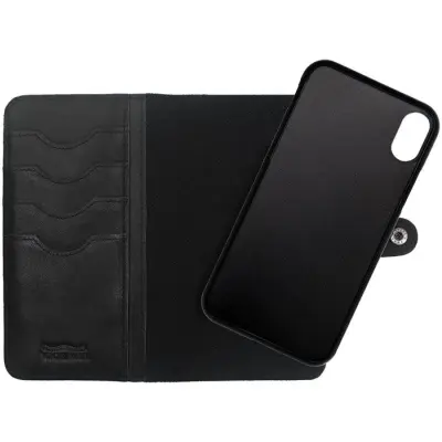 Nic & Mel Andrew Bookcase (iPhone X/Xs) - Svart