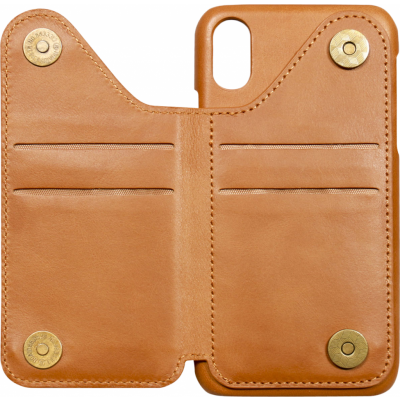Nic & Mel Corey Phone Wallet (iPhone X/Xs) - Brun