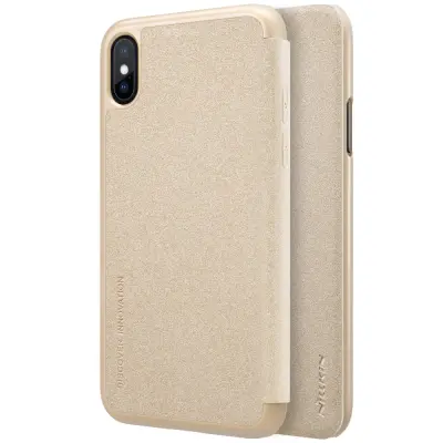 Nillkin Sparkle Full Folio (iPhone X/Xs) - Guld