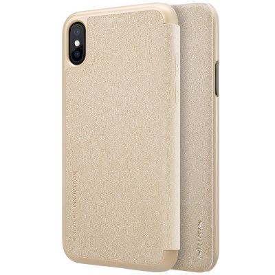Nillkin Sparkle Full Folio (iPhone X/Xs) - Rosa