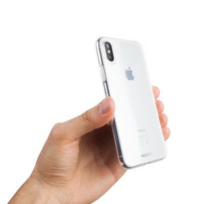 Nudient Transparent Collection (iPhone X/Xs) - Svart