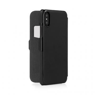Pipetto Slim Wallet Classic för iPhone X/XS - Ljusgrå/Rose guld