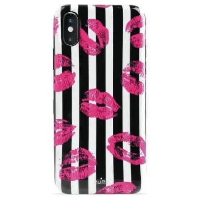 Puro Cover Miami Stripes Kiss (iPhone X/Xs)