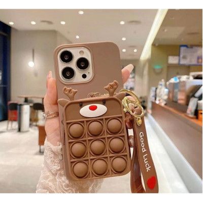 Reindeer Silicone Skal iPhone X / XS - Brun