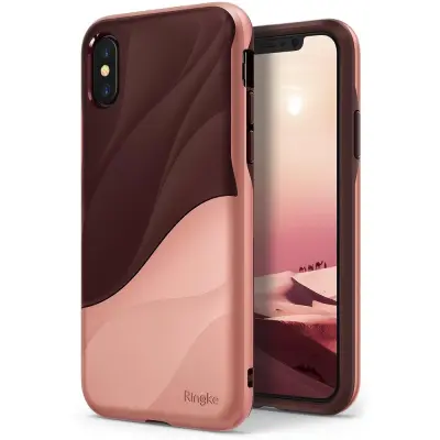 Ringke Wave Skal till Apple iPhone XS / X - Rose Blush