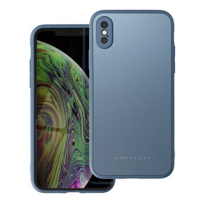 Roar Matte Glass Skal för iPhone XS blå