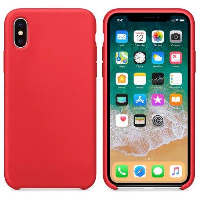 Silicone Soft Flexible SKal iPhone Xs / X - Röd