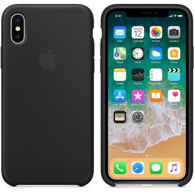 Silikonskal till iPhone X  Svart