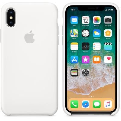 Silikonskal till iPhone X  Vit