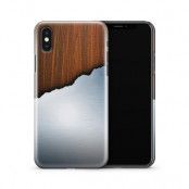 Skal till Apple iPhone X - Aluminium wood