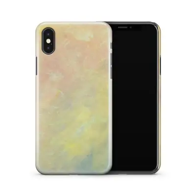 Skal till Apple iPhone X - Blommor - Beige