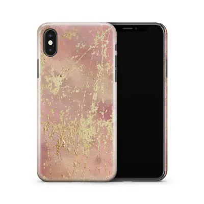 Skal till Apple iPhone X - Blommor - Blå/Vit