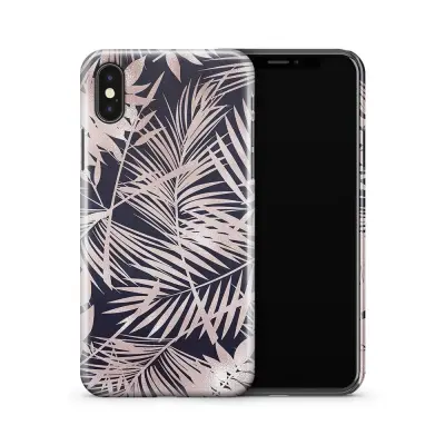 Skal till Apple iPhone X - Blommor Hexagon