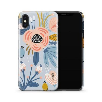 Skal till Apple iPhone X - Dödskallar - Turkos