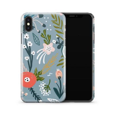 Skal till Apple iPhone X - Dödskalle - Orange