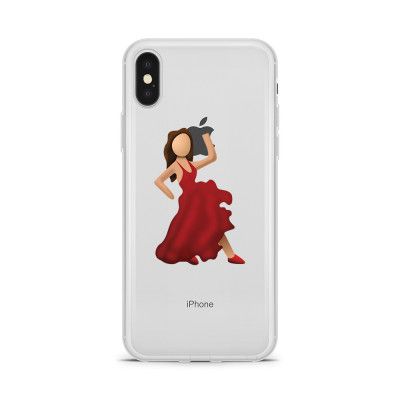 Skal till Apple iPhone X - Emoji Dancing Girl