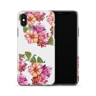 Skal till Apple iPhone X - Floral corners