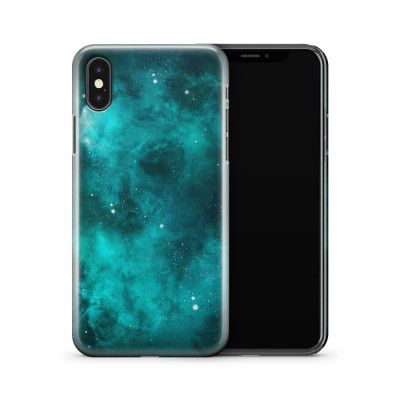 Skal till Apple iPhone X - Green Galaxy