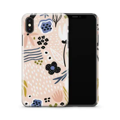 Skal till Apple iPhone X - Hipster Skull Gul