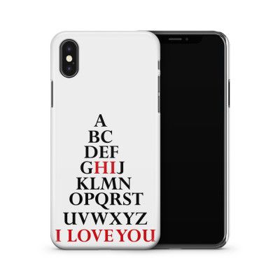 Skal till Apple iPhone X - I Love you