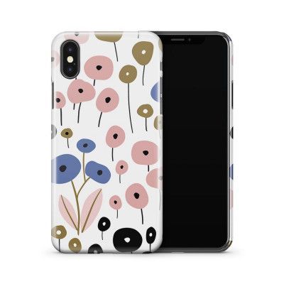 Skal till Apple iPhone X - Läder - Orange/Brun