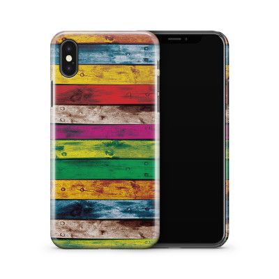 Skal till Apple iPhone X - Målade brädor