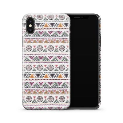 Skal till Apple iPhone X - Mönster - Vit/Lila