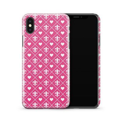 Skal till Apple iPhone X - Mörkbetsade plank