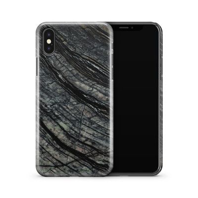 Skal till Apple iPhone X - Marble - Svart/Grå