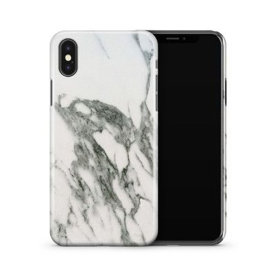 Skal till Apple iPhone X - Marble - Vit/Grå