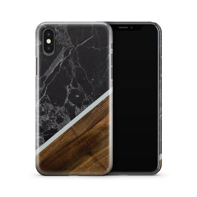 Skal till Apple iPhone X - Marble Wood