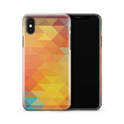 Skal till Apple iPhone X - Polygon - Gul